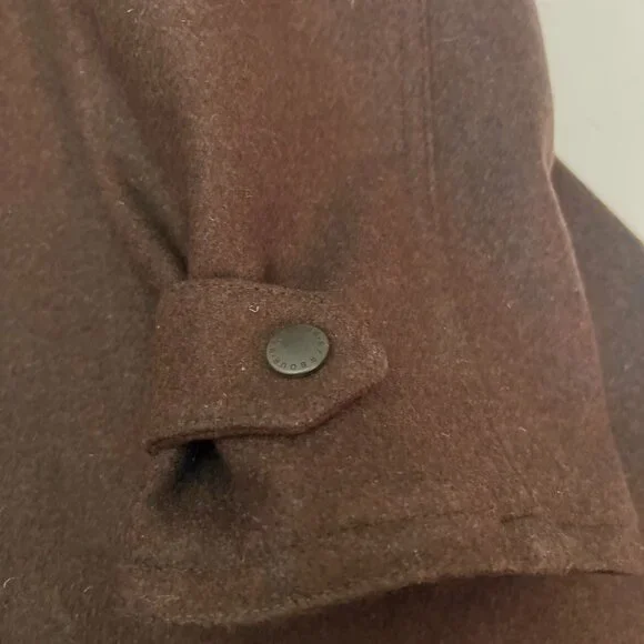 Barbour Newmarket Coat Women's Wool Brown Waterproof Breathable US 12 NWT $500 - Picture 16 of 16